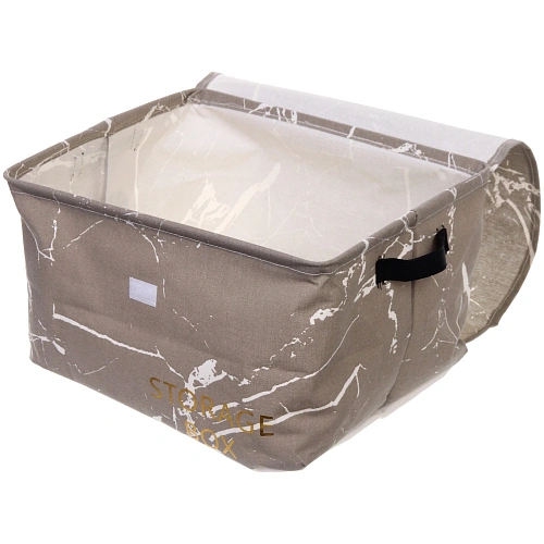 Коробка для хранения с крышкой ИДЕЯДОМА, цвет серый, 353022см (лейбл Селфи)_5