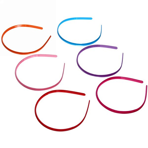 Ободок классический однотонный, цвет в ассортименте 1см_5