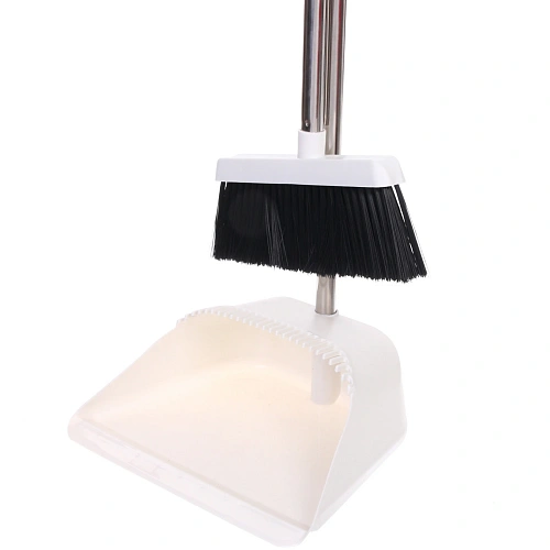 Набор для уборки, щетка для пола с совком Профи белый 8813_4