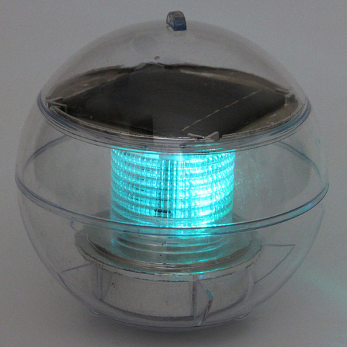 Фонарь садовый Шар d=10 см, на солнечной батарее (для погружения в бассейн и водоем), Мультицвет_6