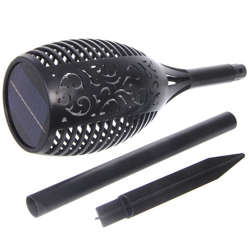 Фонарь садовый Факел большой 7712 см, на солнечной батарее, Теплый белый (эффект пламени)_5