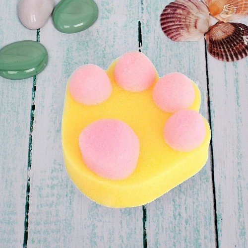 Губка для тела поролоновая фигурная Sweet kids - Лапка Элис, 1212 см (ZIP пакет)_3