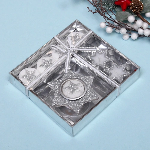 Свечи новогодние Загадай желание! 165x155x3см, серебро_5