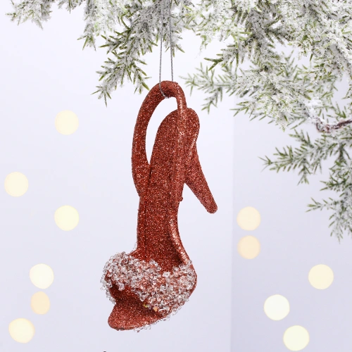 Подвеска "Волшебная туфелька" 8*5*10 см, Янтарь