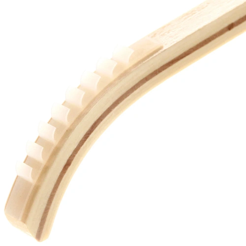 Плечики деревянные с антискользящим покрытием 42см, светлые_4