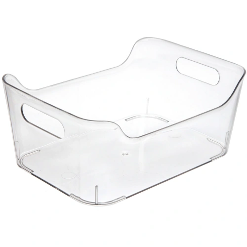 Органайзер для хранения с ручками "ФЛАТТО", прозрачный, 24.8*17.9*10.5см