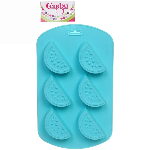 Форма для льда силиконовая Арбузики 1911см_8