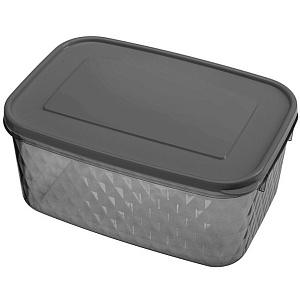 Контейнер для продуктов "Кристалл" 1,3л (черный)