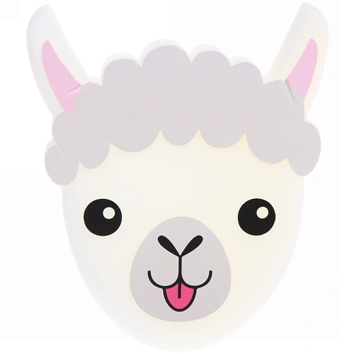 Губка для тела поролоновая детская фигурная "Sweet kids - Лама Молли", 15*19 см (ZIP пакет)