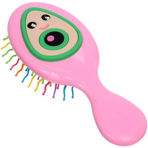 Расческа массажная детская МИЛА, авокадо, цвет розовый, 145,5см (блистер)_3