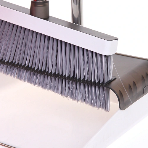 Набор для уборки, щетка для пола с совком Профи белый 8817_12