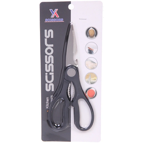 Ножницы кухонные 20см с орехоколом и открывашкой 9186_3