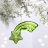 Ёлочная игрушка "Звезда желаний" 11*5*1,5 см, зелёный