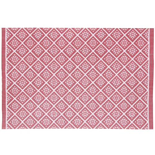 Салфетка на стол 45*30см "Снежинки ажурные"