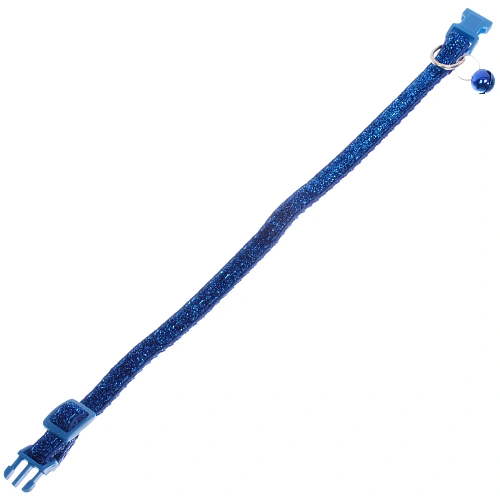 Ошейник с колокольчиком 11932см Zoo City-Блестящий БУМ микс цветов CC02 Ultramarine_5
