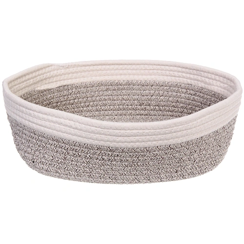 Корзинка плетёная интерьерная ЭЛИНГАРТ, цвет бежевыйбелый, 332812см, (лейбл селфи)_4