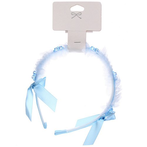 Ободок для волос детский БАМБИ БУМ, мишки, цвет розовый, лавандовый и голубой, 15см_4