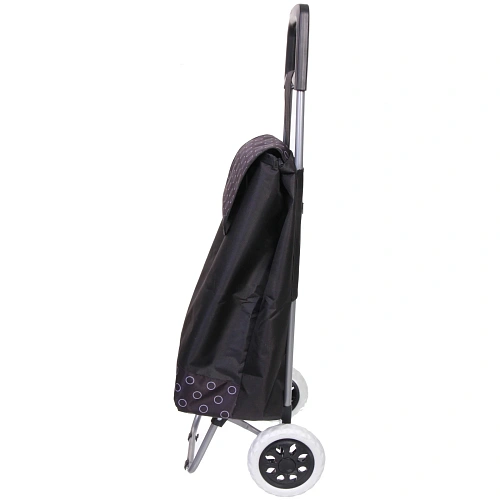 Тележка хозяйственная с сумкой (923327см, колеса 16см,грузоподъемность до 30 кг) черная DC308AG_5