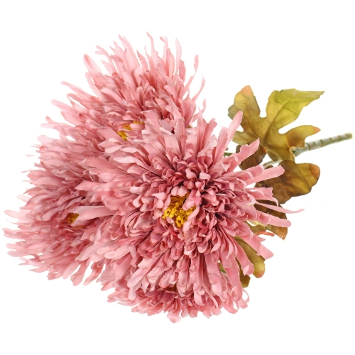Искусственные цветы "Хризантема" 45см 5 цветков розовый