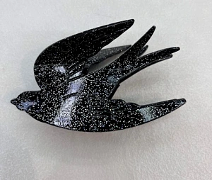 Заколка - краб для волос "AKS - VIENTO", микс 6 цветов, классика, 9,5*5,5см 