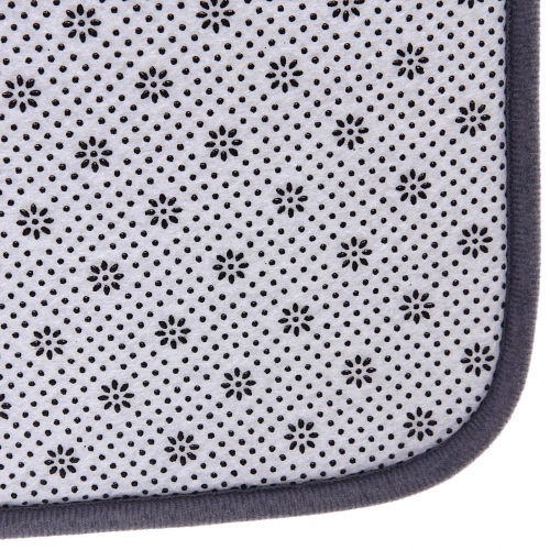 Набор для ванной и туалета 3 пр Flo  ( 2 коврика 5080+5040, 1 чехол на крышку унитаза)серый_4