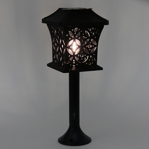 Фонарь садовый Вечер 121213,5 см (h=60 см) на солнечной батарее (универсальный), Теплый белый_6