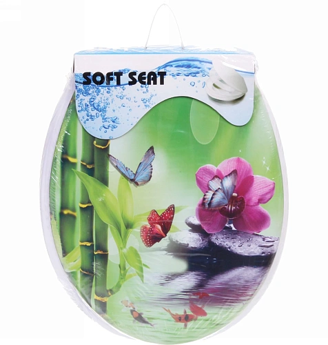 Сиденье для унитаза 36х42 "Орхидея"