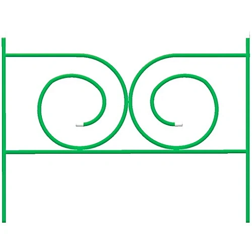 Заборчик садовый "Симфония" 56*64*320см (5дет)