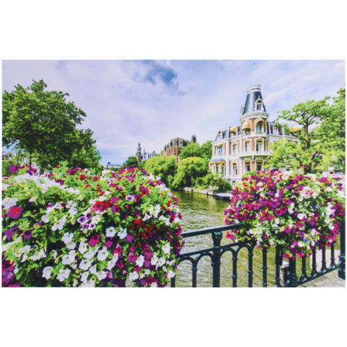 Алмазная мозаика на подрамнике с полным заполнением "МИР ЯРКИХ КРАСОК", чудный летний день, 20*30 см