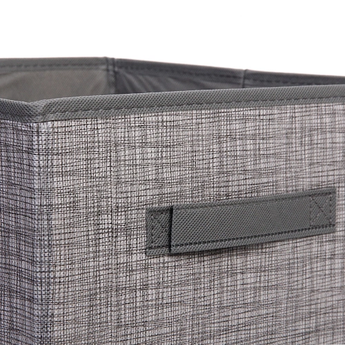 Короб - органайзер складной для хранения вещей ЭФОЛТ, цвет пыльно - серый, 282828см✦_5