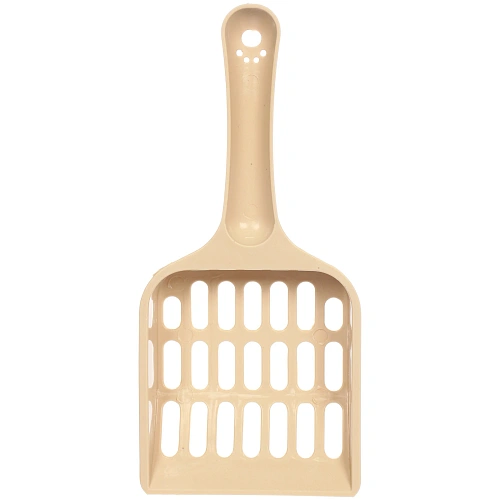 Лоток - туалет для кошек с совком ЧИСТЫЕ ЛАПКИ, цвет бежевый, 372786см _6