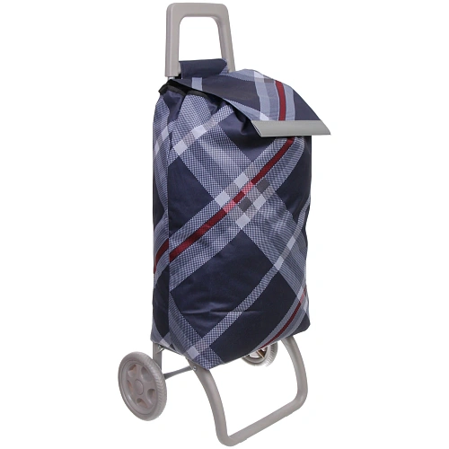 Тележка хозяйственная с сумкой (934030см, колеса 15см,грузоподъемность до 40 кг) синяя_2