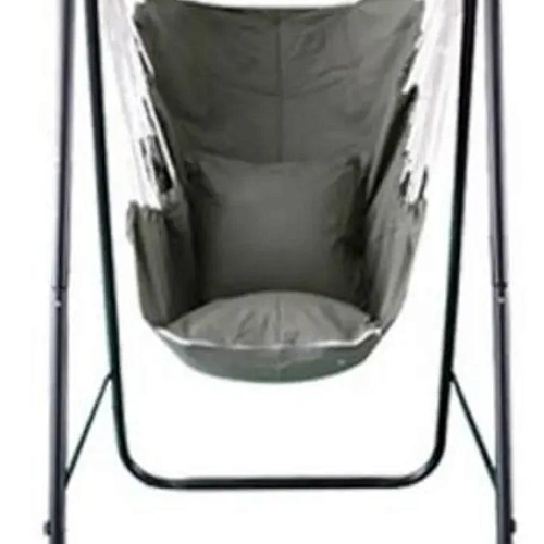 Гамак-кресло "Колористик" 100*130 см сидячий, х\б с подушками, цвет серый