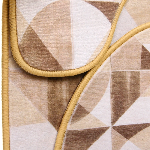 Набор для ванной и туалета 3 пр Метрика ( 2 коврика 5080+5040, 1 чехол на крышку унитаза)_6