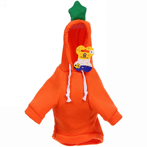 Кофта-толстовка для собаки Wonderful style-Морковка с капюшоном, размер 2XL (6245см) Ultramarine_5