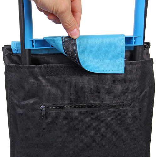 Тележка хозяйственная с сумкой (932538см, колеса 16см,грузоподъемность до 30 кг) синяя DC307_6