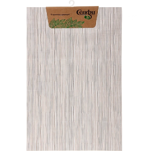 Салфетка на стол 30*45см "Строчка" плетеная, серая