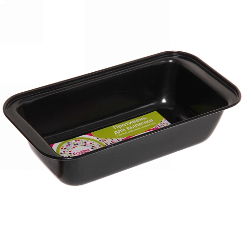 Противень металлический 1л 25*13*6см с антипригарным покрытием "Селфи"