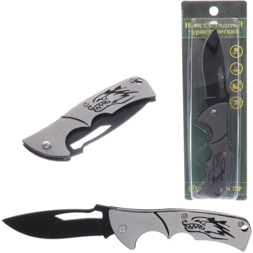 Нож универсальный ТУРИСТМАСТЕР, складной 16.5 см, блистер W63