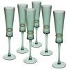 Бокал для шампанского 180мл "VIVALDI" в наборе 6шт, зеленый