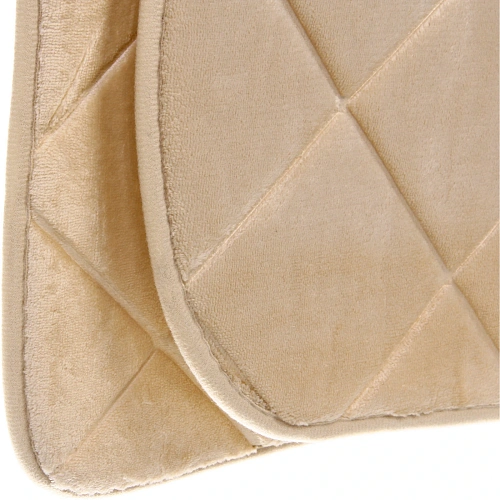 Набор для ванной и туалета 3 пр Калипсо ( 2 коврика 5080+5040, 1 чехол на крышку) бежевый_3