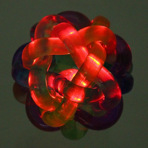 Мяч 6 см Клубок попрыгун, с подсветкой_7