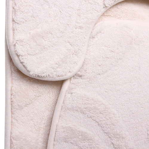 Набор для ванной и туалета 3 пр Эстель ( 2 коврика 5080+5040, 1 чехол на крышку унитаза)белый_3