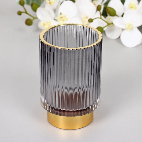 Подсвечник "Английский стиль" 8,5*12,5 см, Графит