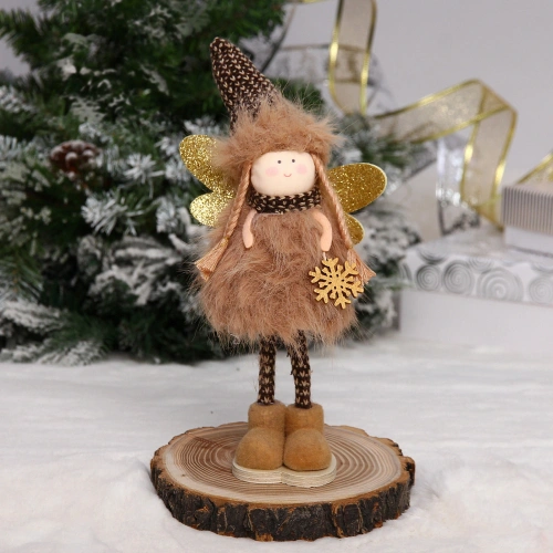 Фигурка новогодняя "Лесная кокетка" 24 см, коричневый
