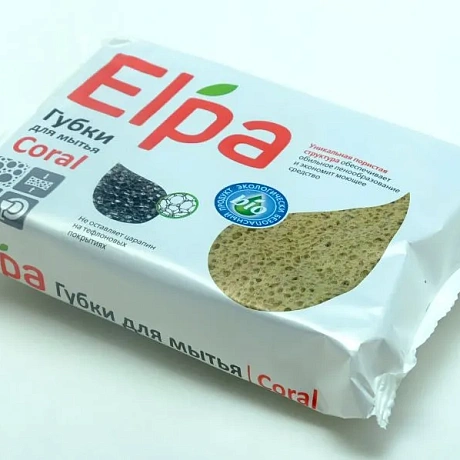 Губка для посуды "ЧистоДел" ELPA Coral 2 шт