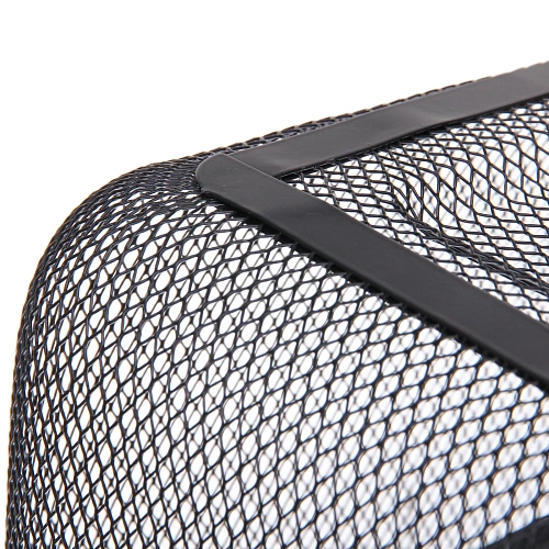 Корзина для хранения металлическая с деревянными ручками ФАРГО, цвет черный, 1924,540см (лейбл Селфи)_5