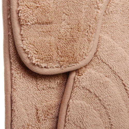 Набор для ванной и туалета 3 пр Эстель ( 2 коврика 5080+5040, 1 чехол на крышку унитаза)бежевый_3