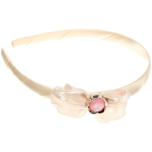 Ободок для волос детский на блистере РОЗОВОЕ ОБЛАКО, цветочек, микс 6 цветов, 1см_10