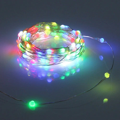 Гирлянда для дома НИТЬ Magnificent 20 м 200 ламп LED, прозрачнпров, более 8 реж, с пультом ДУ, IP-20, RGB (USB)_10